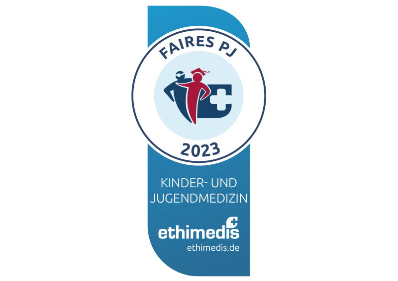 Faires PJ-Zertifikat Siegel 2023 - Kinder- und Jugendmedizin